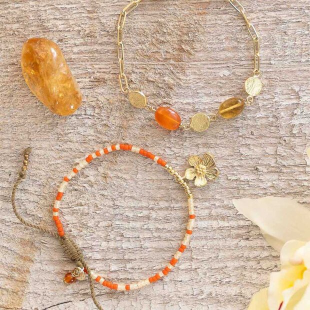 A BEAUTIFUL STORY - AESTHETIC CITRINE CARNELIAN ARMBÅND