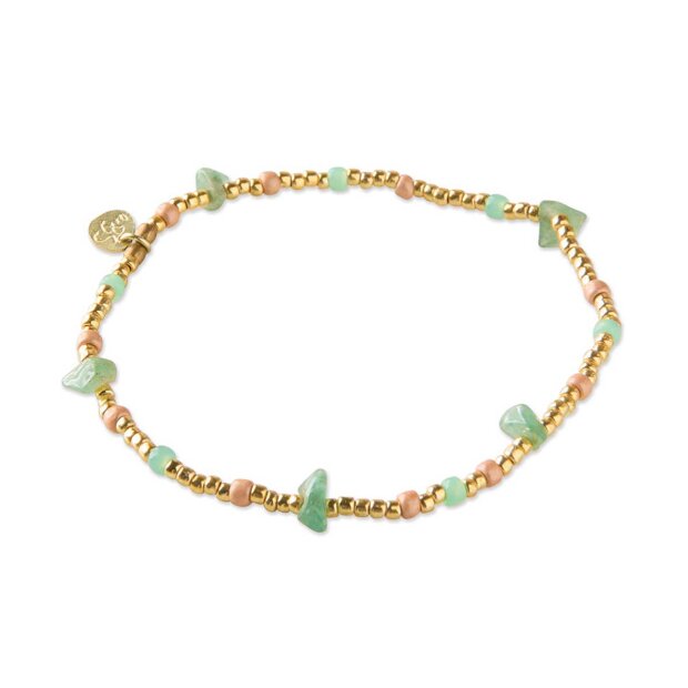 A BEAUTIFUL STORY - FLASHY AVENTURINE ARMBÅND