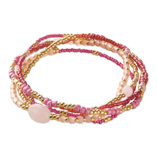 A BEAUTIFUL STORY - GIFTED ROSE QUARTZ ARMBÅND