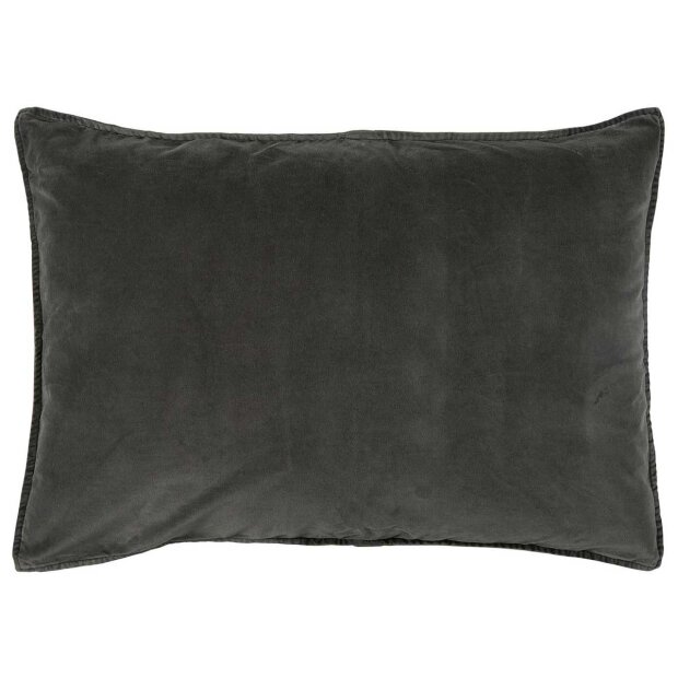 IB LAURSEN - PUDE VELOUR INKL. FYLD 72X52 CM | THUNDER GREY