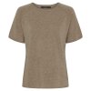 BTF CPH - T-SHIRT I CASHMERE/MERINOULD | TAUPE MELANGE