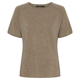 BTF CPH - T-SHIRT I CASHMERE/MERINOULD | TAUPE MELANGE