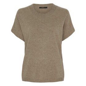 BTF CPH - T-SHIRT I CASHMERE/MERINOULD | TAUPE MELANGE