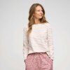 MOSHI MOSHI MIND - BLESSED STRIBET SWEATSHIRT | ECRU/DUST ROSE