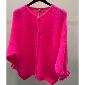 MARTA DU CHATEAU - JULIANA CARDIGAN | FUXIA FLUO