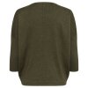 SAINT TROPEZ - MILA SZ PULLOVER | ARMY GREEN MELANGE