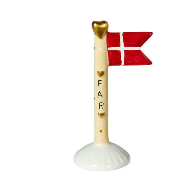 SPEEDTSBERG - KERAMIKFLAG FAR 14 CM | GUL