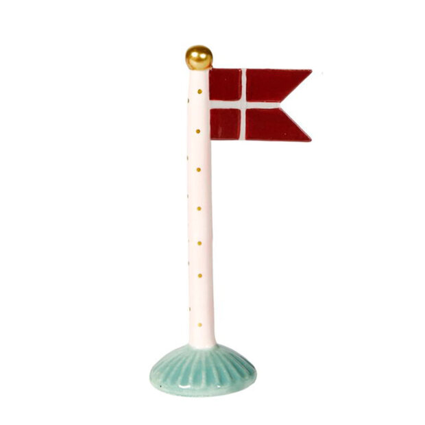 SPEEDTSBERG - KERAMIKFLAG 19 CM | LYSERØD