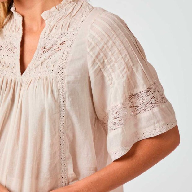 NEO NOIR - SIAMA VOILE BLUSE | IVORY