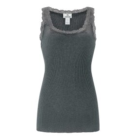 EVERYDAY HEROES - CAMISOLE W/LACE | MØRK GRÅ