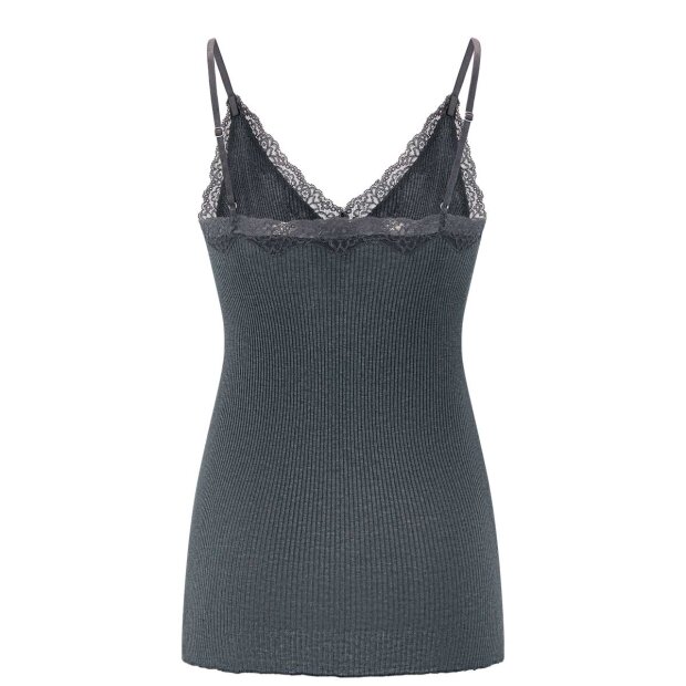 EVERYDAY HEROES - CAMISOLE W/LACE | MØRK GRÅ