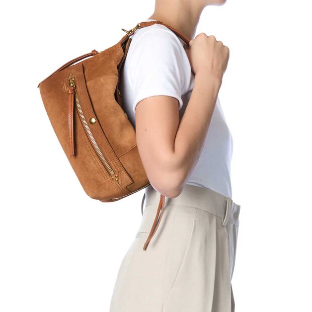 JEROME DREYFUSS - LUCKY HOBO TASKE 35X23X10 CM | CARAMEL