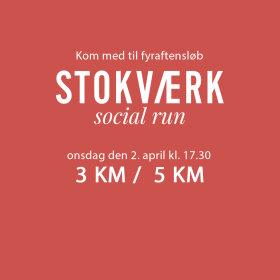 STOKVÆRK - SOCIAL RUN 2. APRIL 2025 - KL. 17:30 | RØD DAMEMODEL