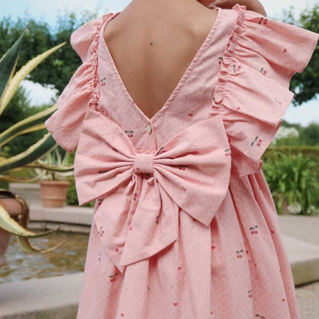 KONGES SLØJD - EVIA BOW DRESS | CHERRY COEUR