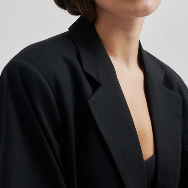 SECOND FEMALE - SHARO SS BLAZER | BLACK