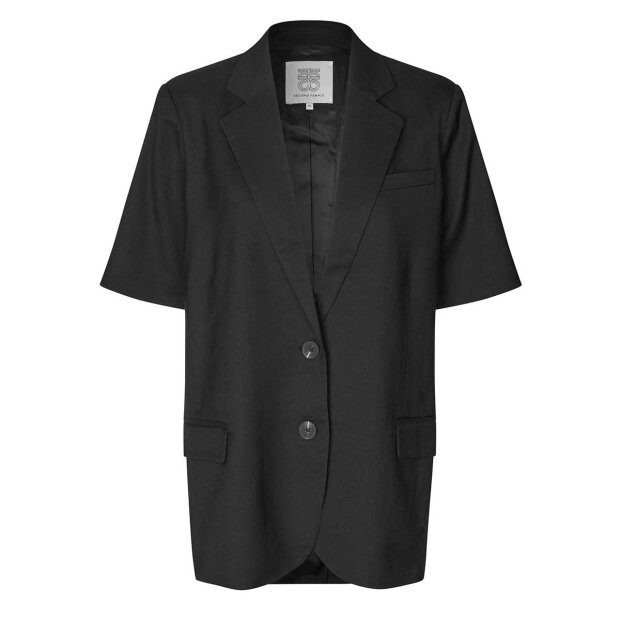 SECOND FEMALE - SHARO SS BLAZER | BLACK