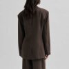 SECOND FEMALE - LINO NEW FIT BLAZER | CHOCOLATE BROWN
