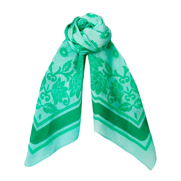 BLACK COLOUR - HALLY MINI SCARF | GREEN