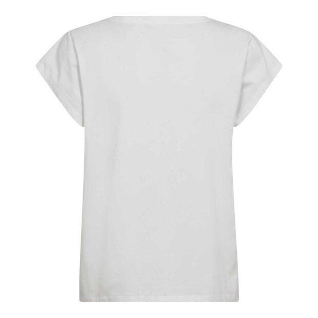 CO COUTURE - SIARA METALLIC JOY T-SHIRT | WHITE